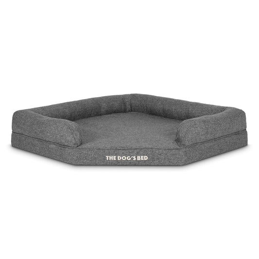 The Dog's Balls Pet Bed Mat in XL Spare (Corner) Cover, Grey Linen