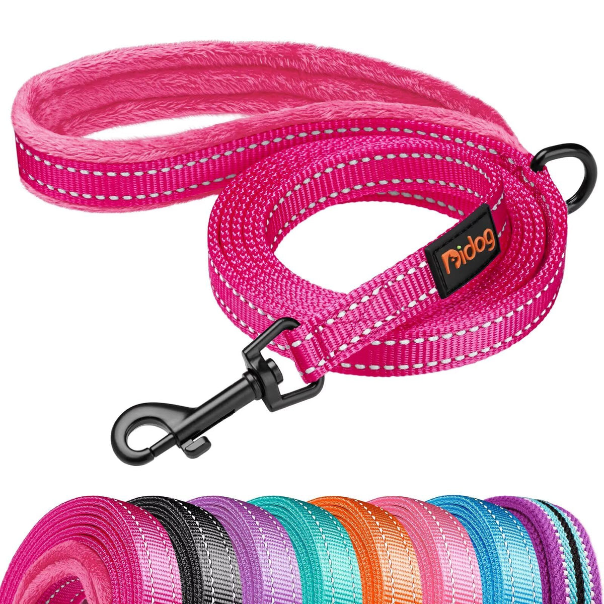 Didog Leash in 5/8''x 6 FT, Hot Pink