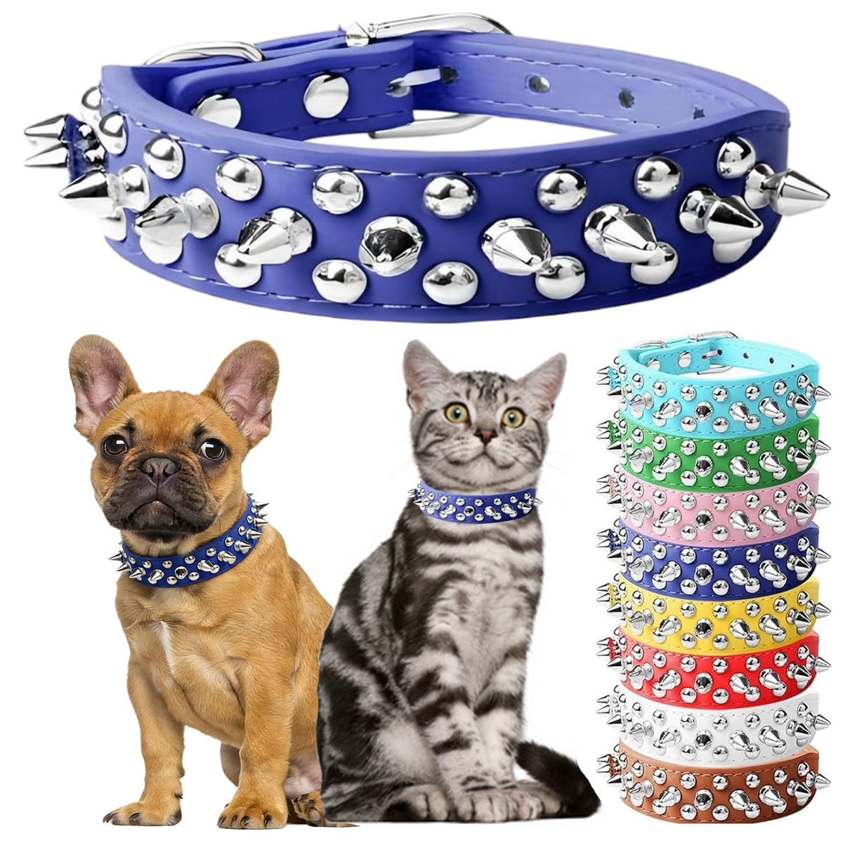 PSPORT Animal Collar in XXS(Neck 6-8"), Blue