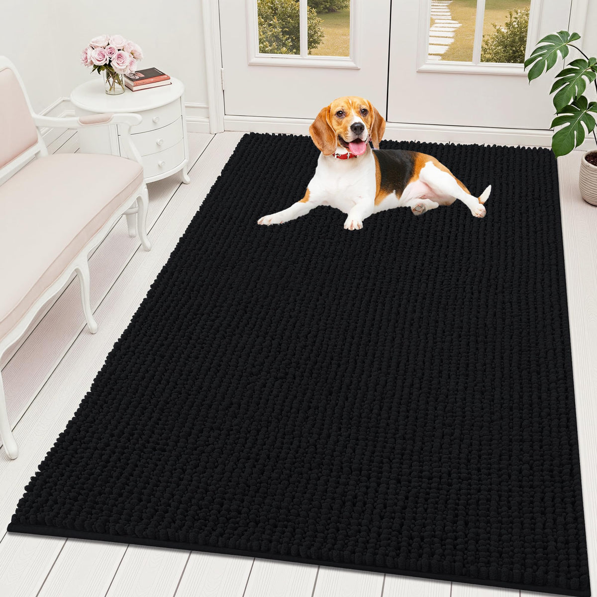 OLANLY Pet Bed Mat in 59" X 35", Black