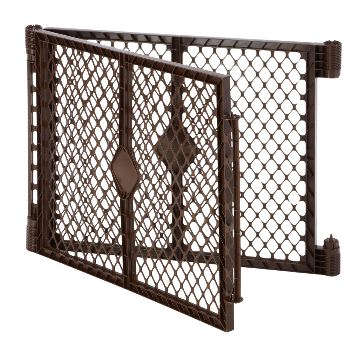 MYPET Pet Playpen in 2-Panel Extension, Espresso