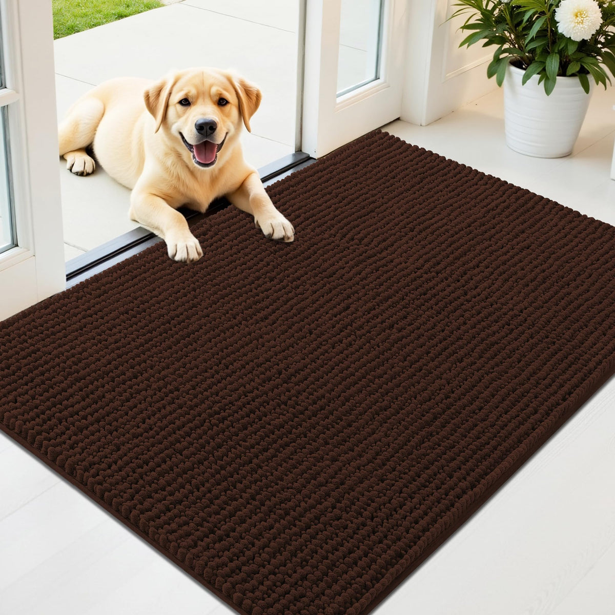 OLANLY Pet Bed Mat in 44" X 32", Brown
