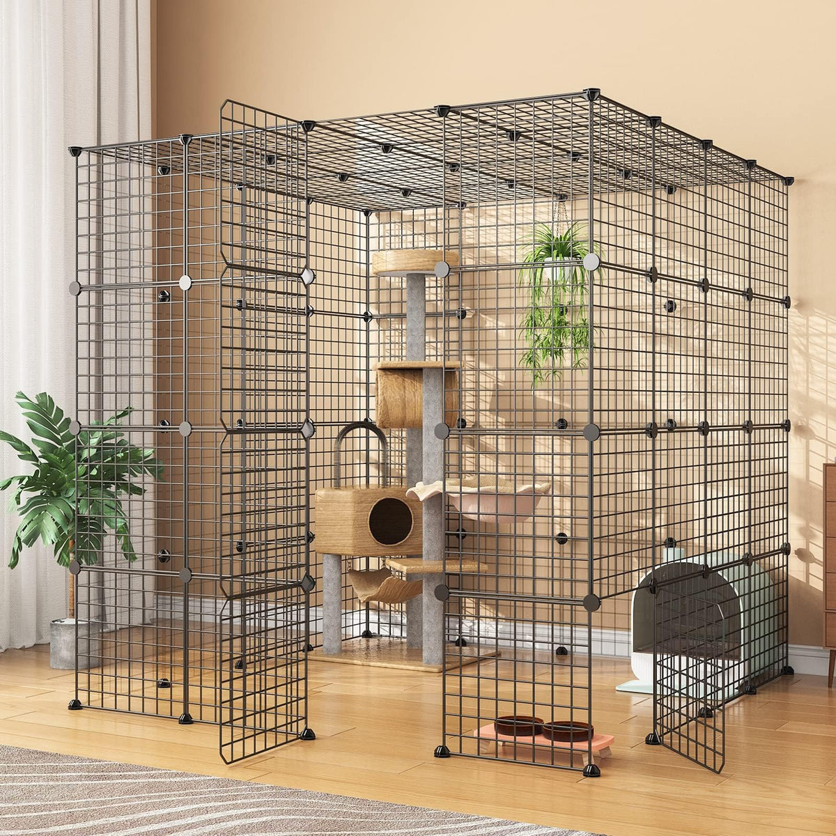 Oneluck Animal Cage in 55.1"L x 55.1"W x 55.1"H