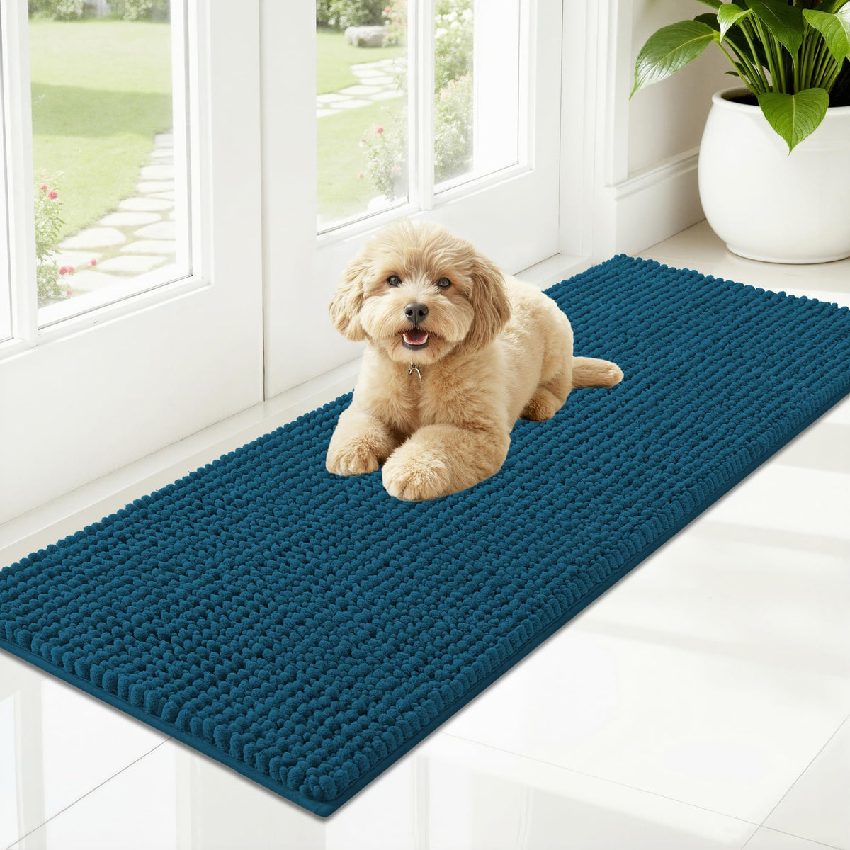 OLANLY Pet Bed Mat in 47" X 17", Atlantic Blue