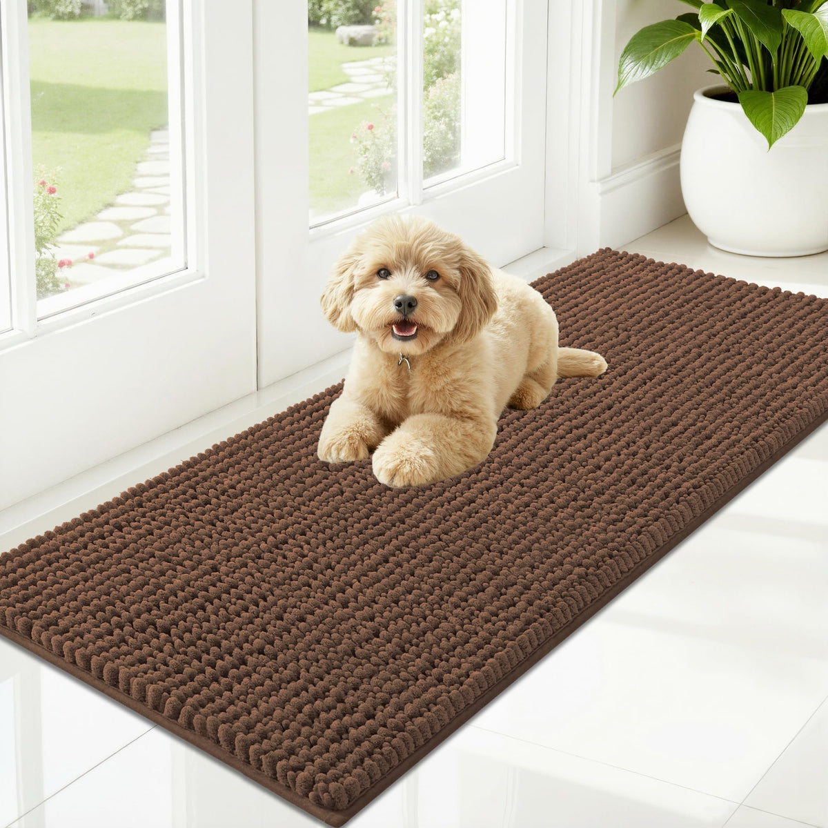 OLANLY Pet Bed Mat in 47" X 20", Mocha
