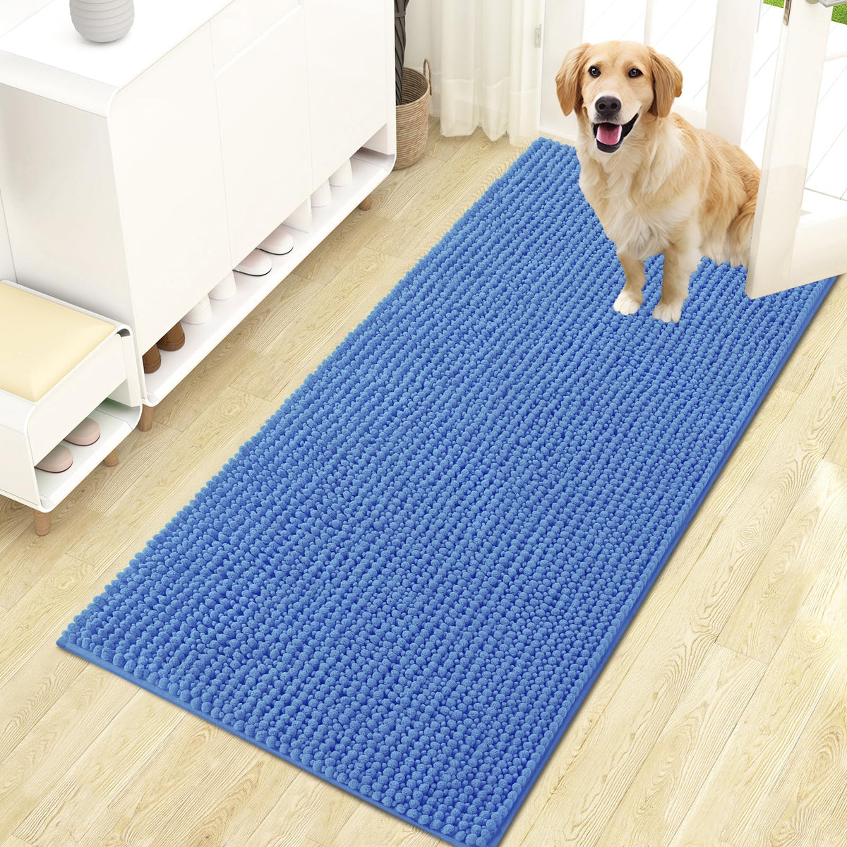 OLANLY Pet Bed Mat in 47" X 24", Cornflower Blue