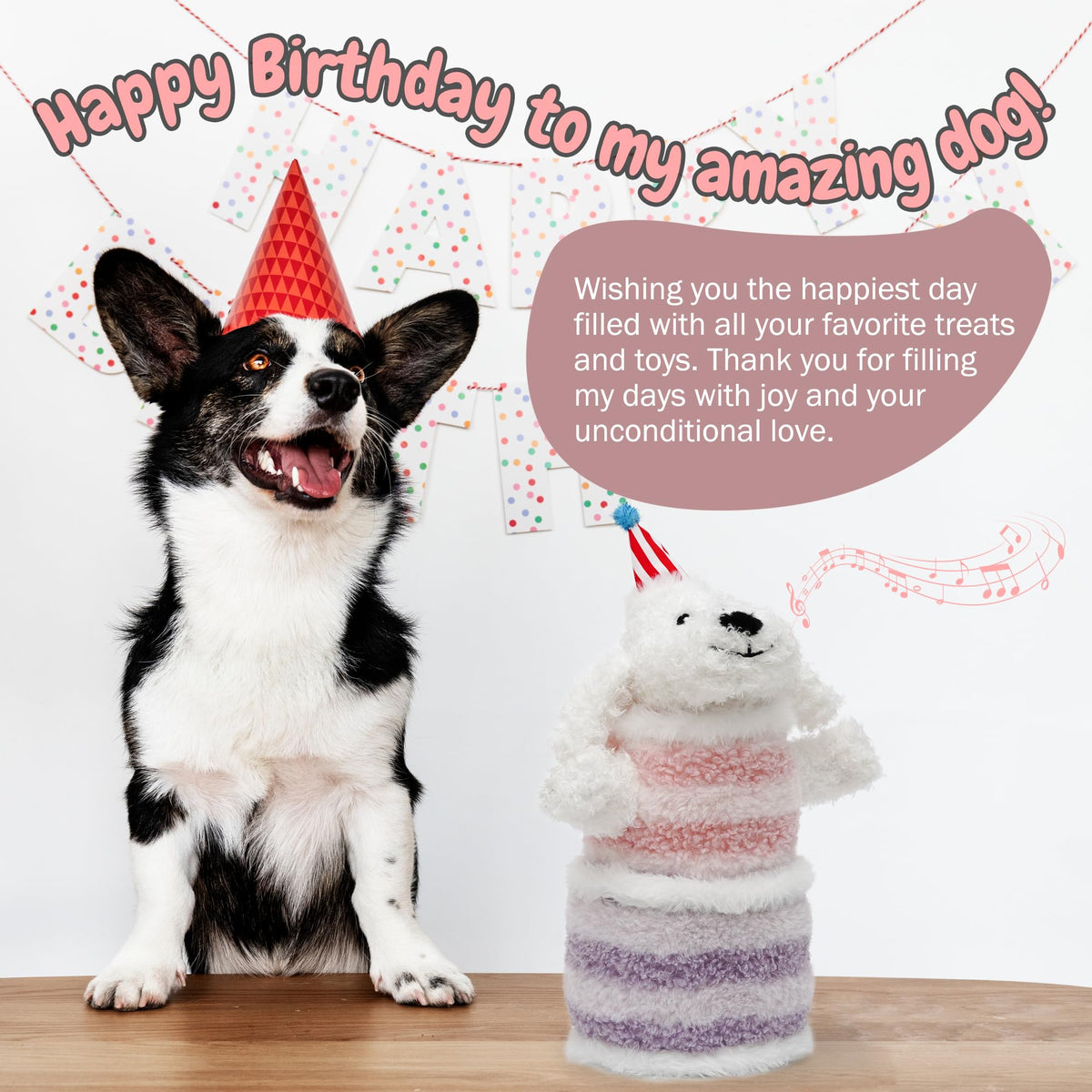 Fuzzwoof Pet Toy in White