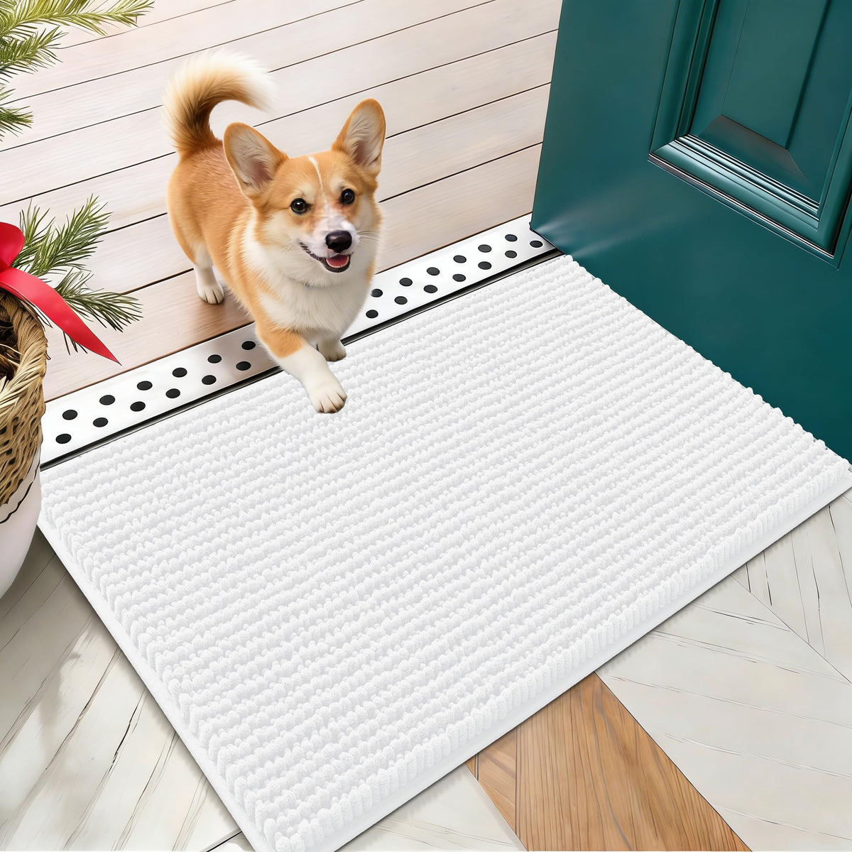 OLANLY Pet Bed Mat in 24" X 16", White
