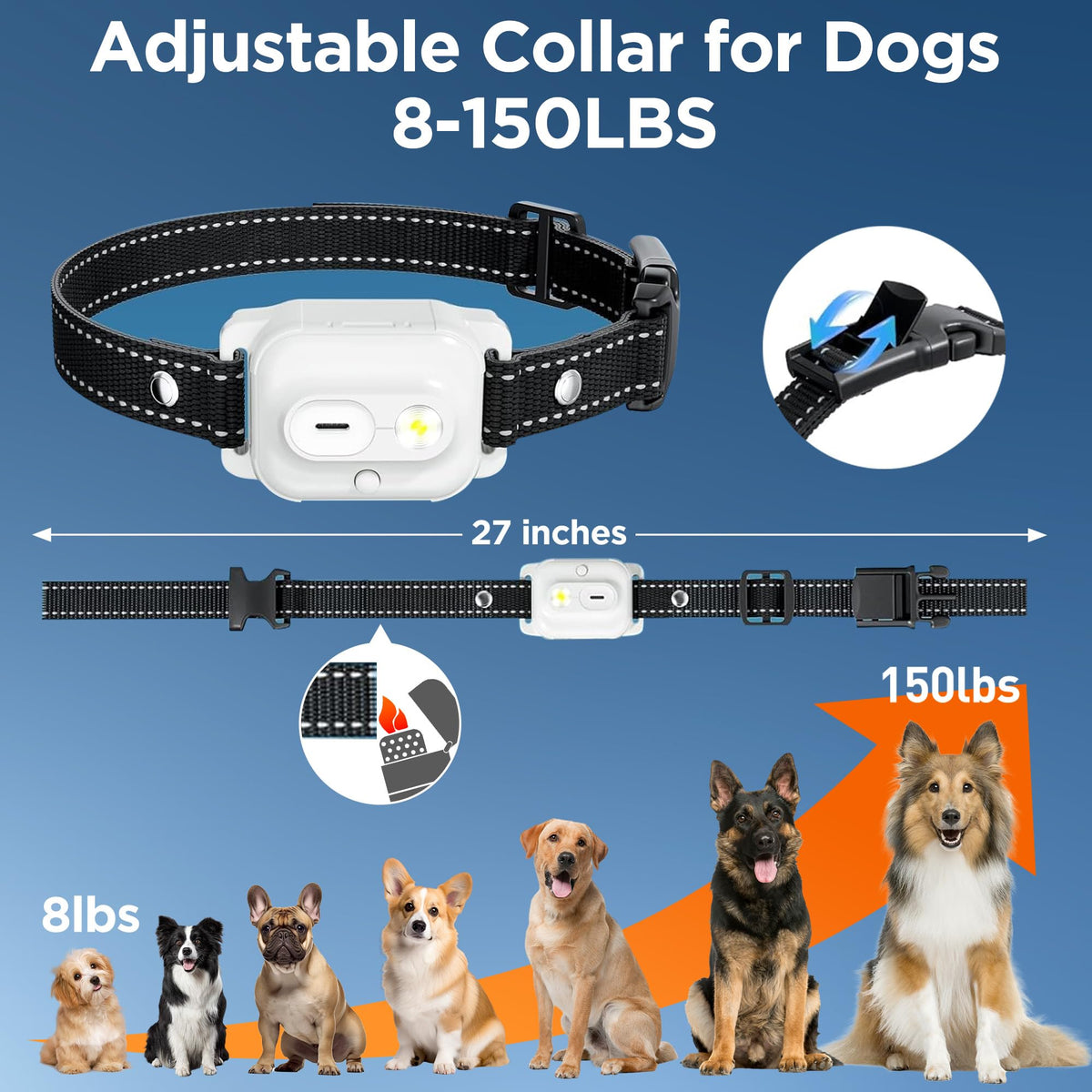 Wissilor Animal Collar in One Size, White - 1 Collar