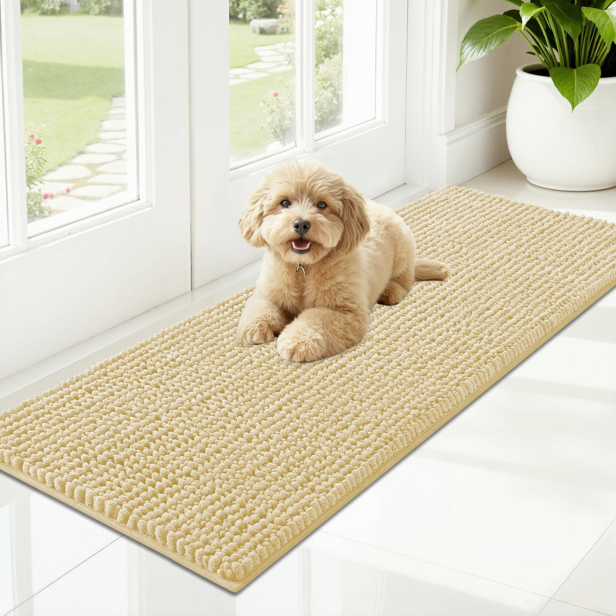 OLANLY Pet Bed Mat in 47" X 17", Sand