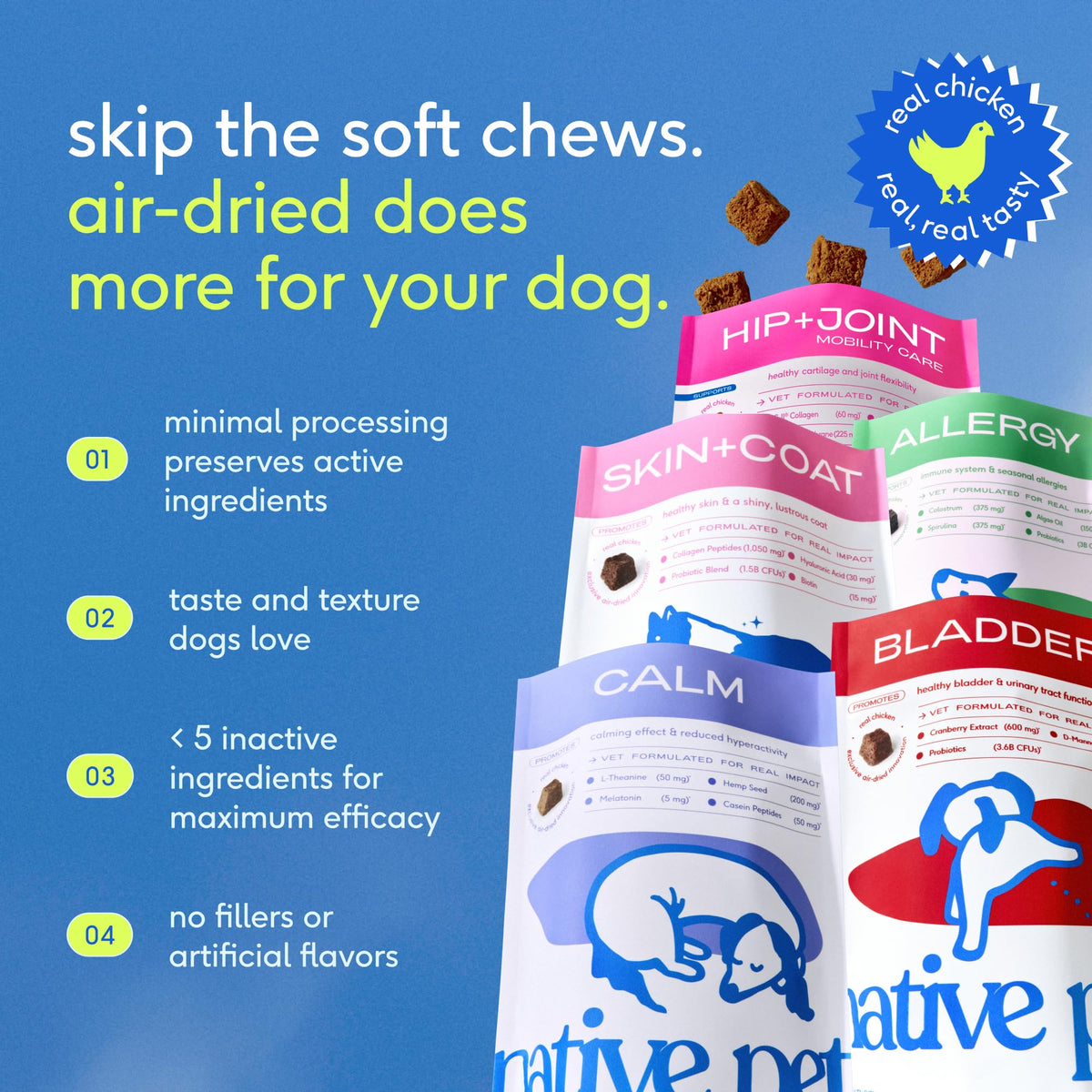 Native Pet Animal Nutritional Supplement in 60 Servings, Inflammatory Care
