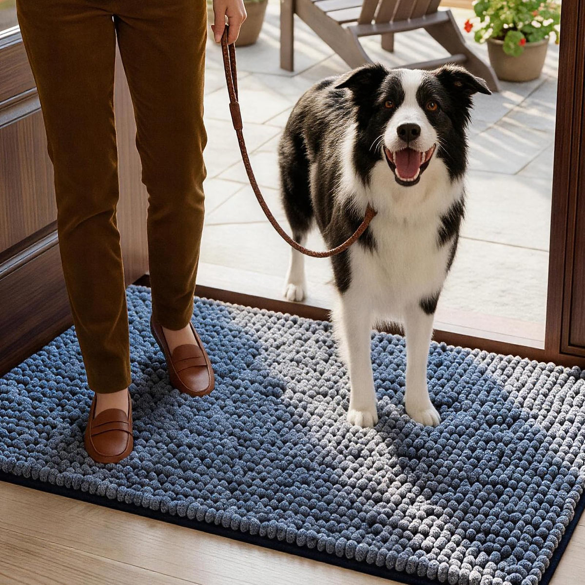 EHEYCIGA Pet Bed Mat in 30x20inch, Navy Blue