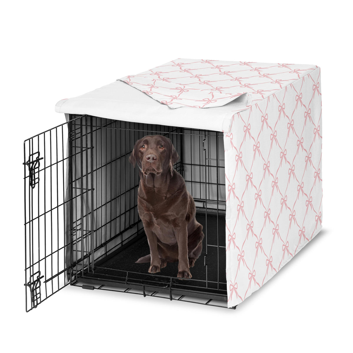 Sweet Jojo Designs Animal Cage in 42.0"L x 30.0"W x 28.5"H, Pink Bow