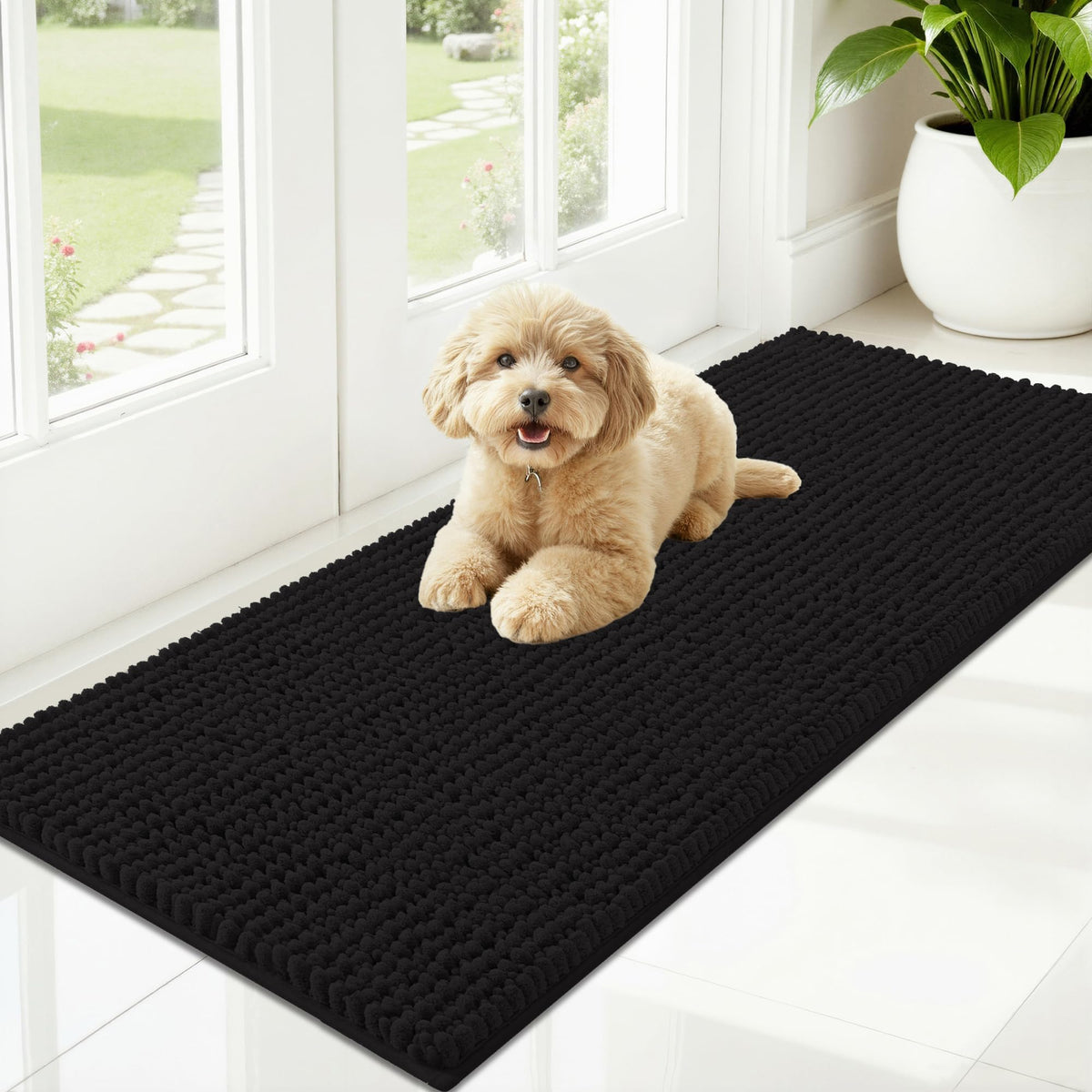 OLANLY Pet Bed Mat in 47" X 20", Black