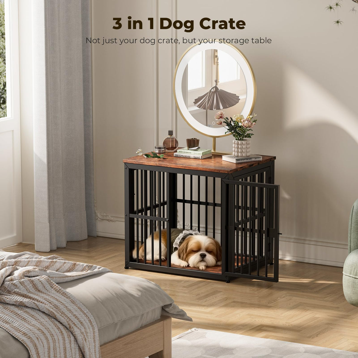 Lyromix Animal Cage in 26.9"L x 20.9"W x 24.0"H, Brown