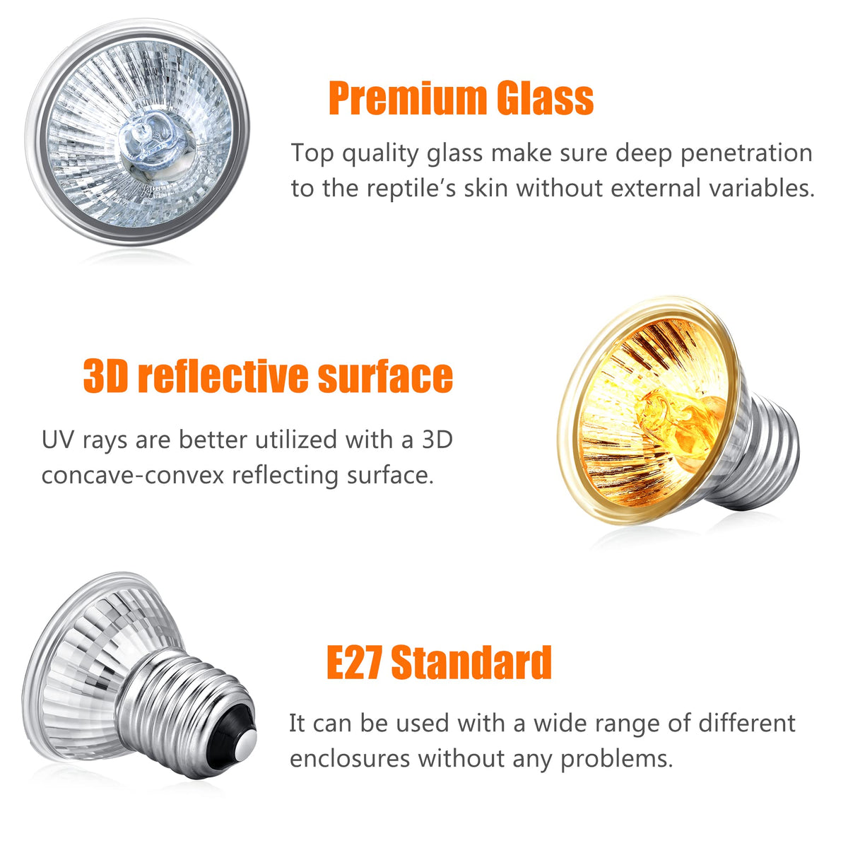 Fischuel Light Bulb in 2 Count (Pack of 1), 50w Bulb