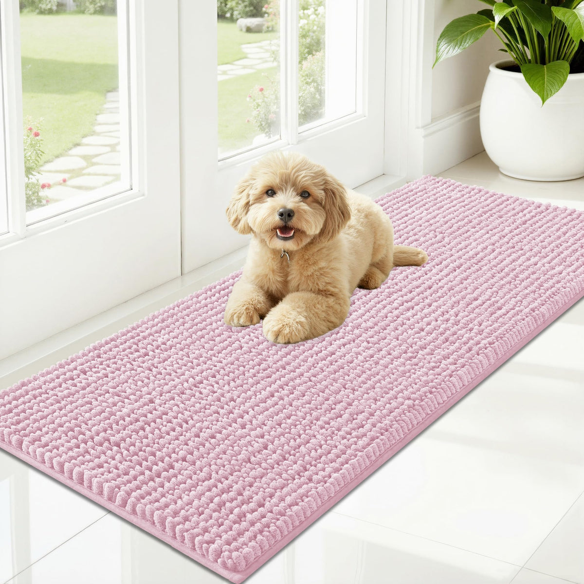 OLANLY Pet Bed Mat in 47" X 20", Dusty Rose
