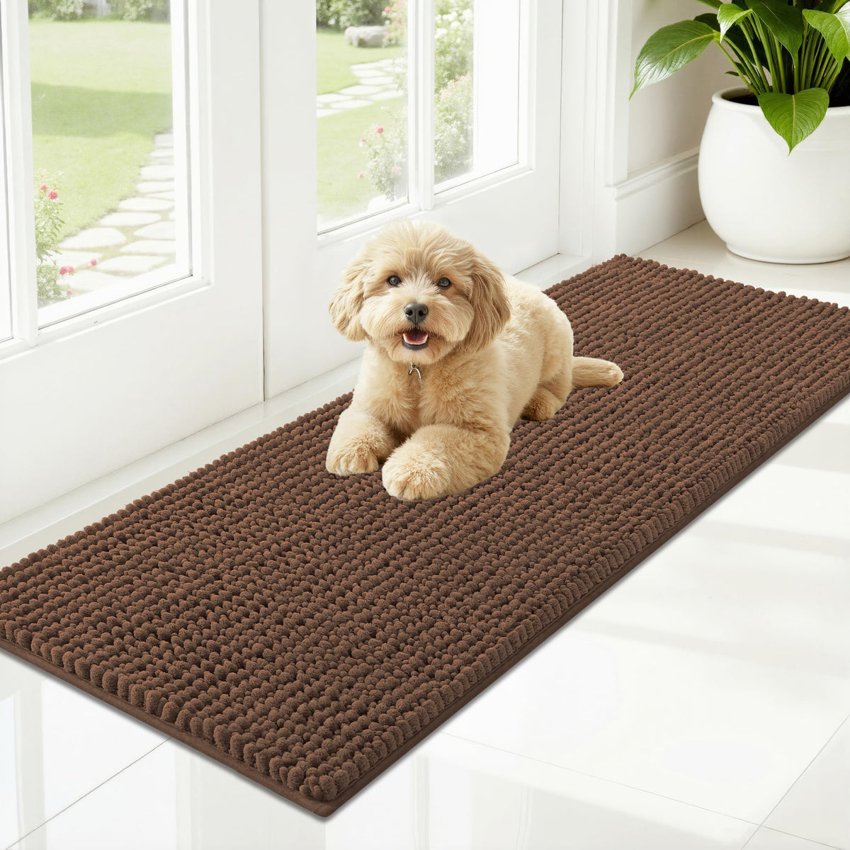 OLANLY Pet Bed Mat in 47" X 17", Mocha