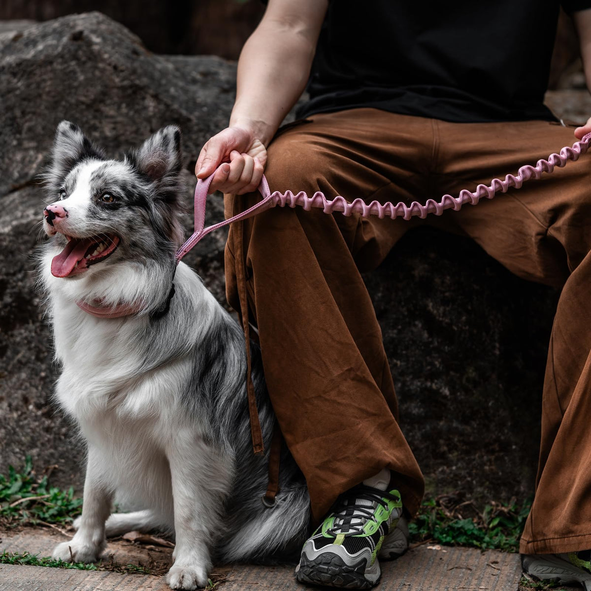ONETIGRIS Leash in 85cm-118cm/33.5in-46.5in, Pink