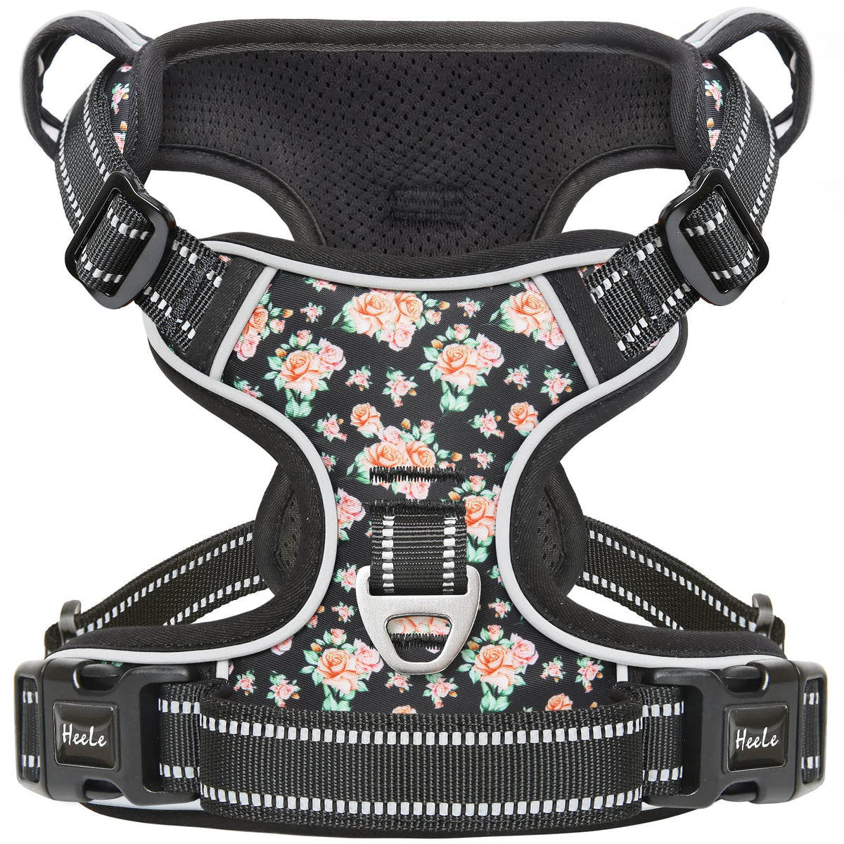 HEELE Animal Harness in XS, Flower-Black