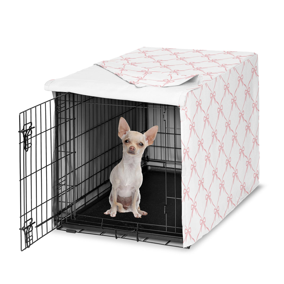 Sweet Jojo Designs Animal Cage in 24.0"L x 20.0"W x 18.5"H, Pink Bow