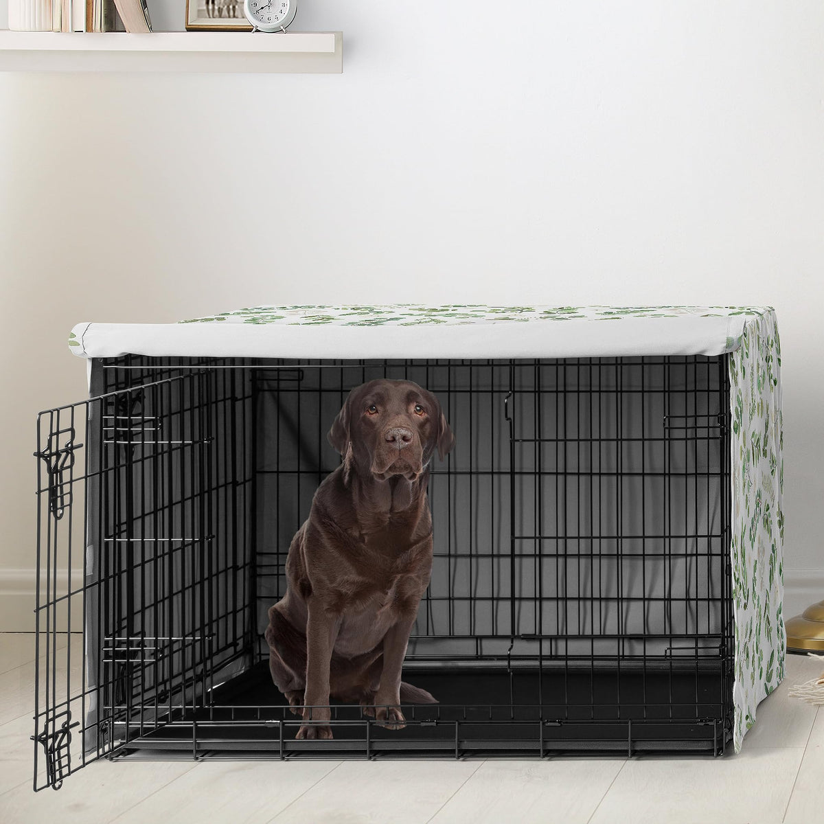 Sweet Jojo Designs Animal Cage in 42.0"L x 28.5"W x 30.0"H, Green Botanical