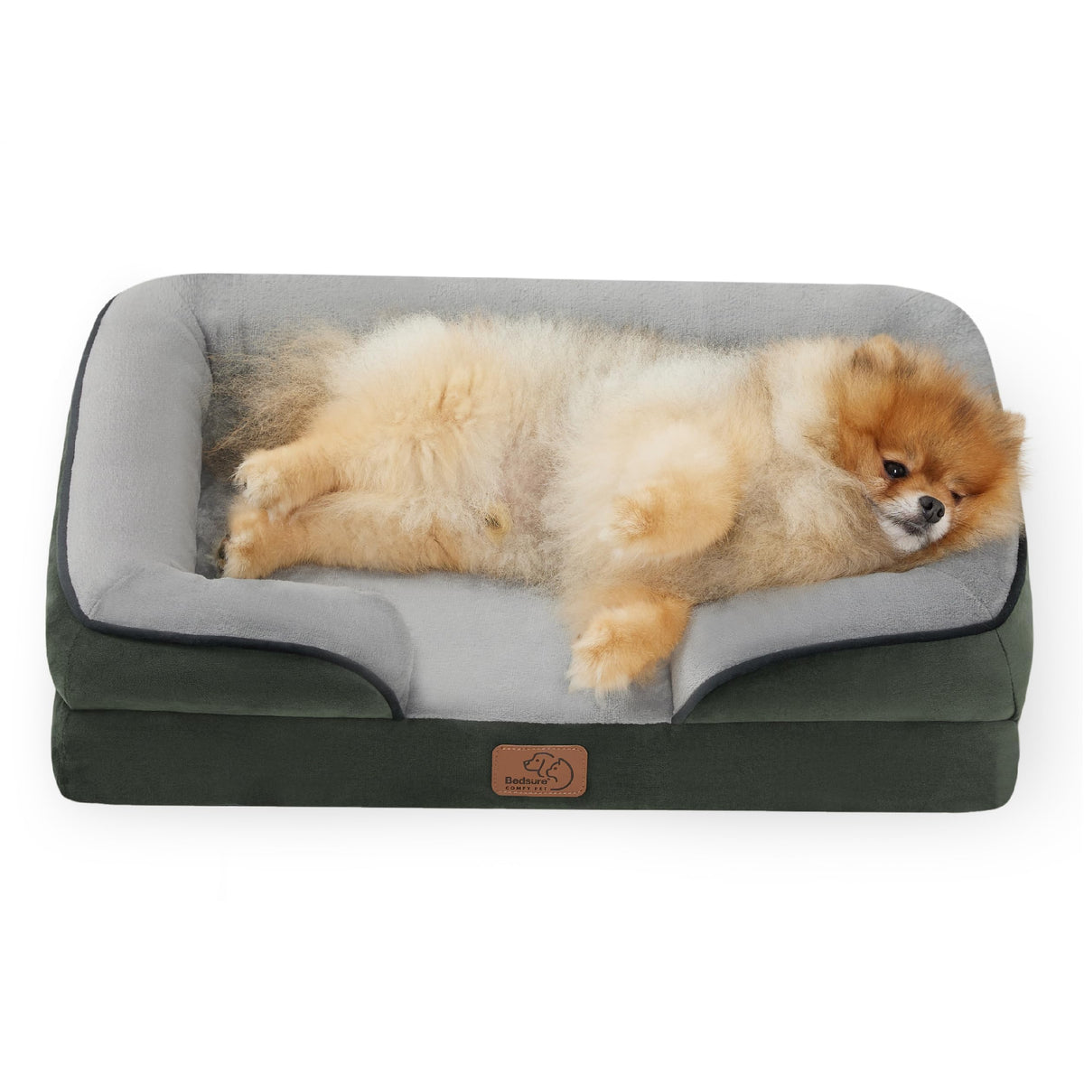 Bedsure Pet Bed Mat in 24"l X 18"w X 6"th, Dark Green
