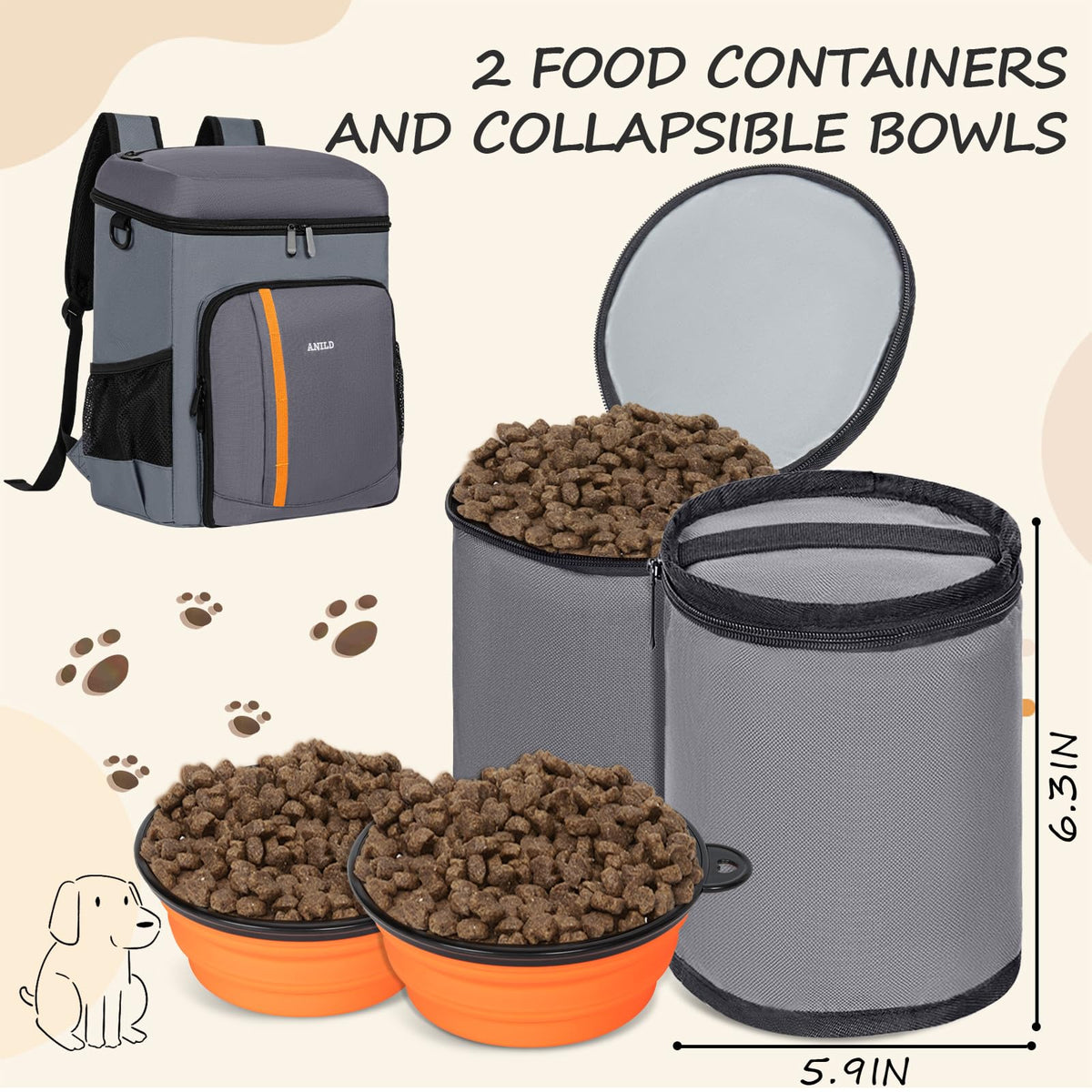 ANILD Animal Carrier in Dark Grey