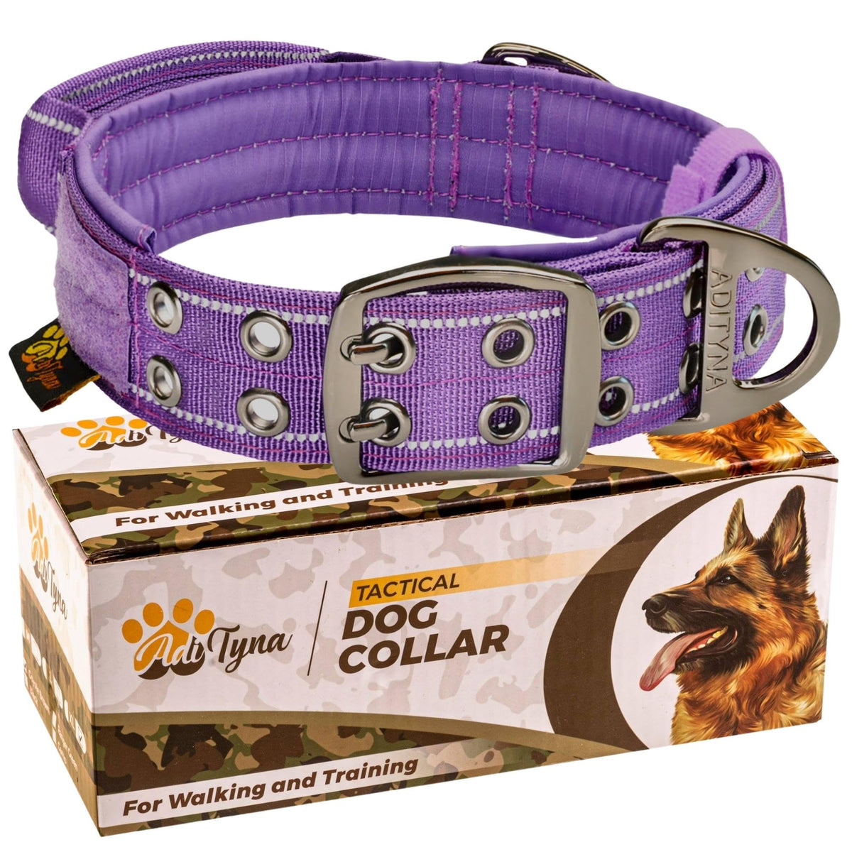 ADITYNA Animal Collar in Extra-Large: Fit 24-30" Neck, Purple