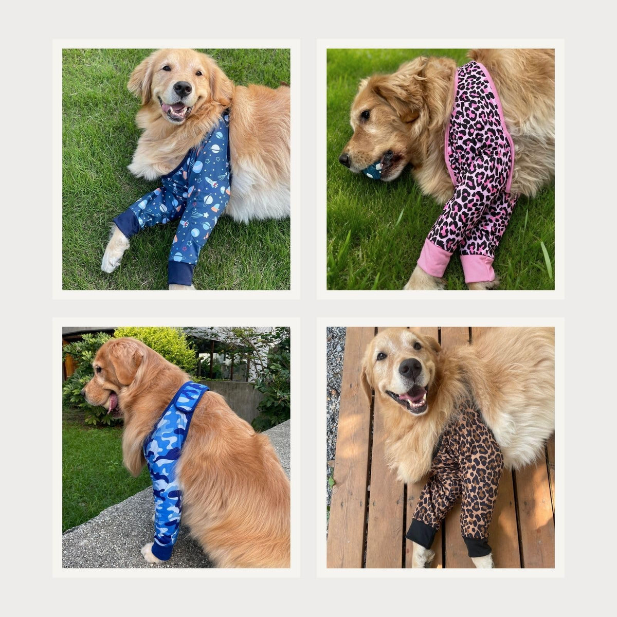 Harikaji Pet Supplies in L-Length 9'' Girth<8.2'', Blue Camo (Pad Upgrade)
