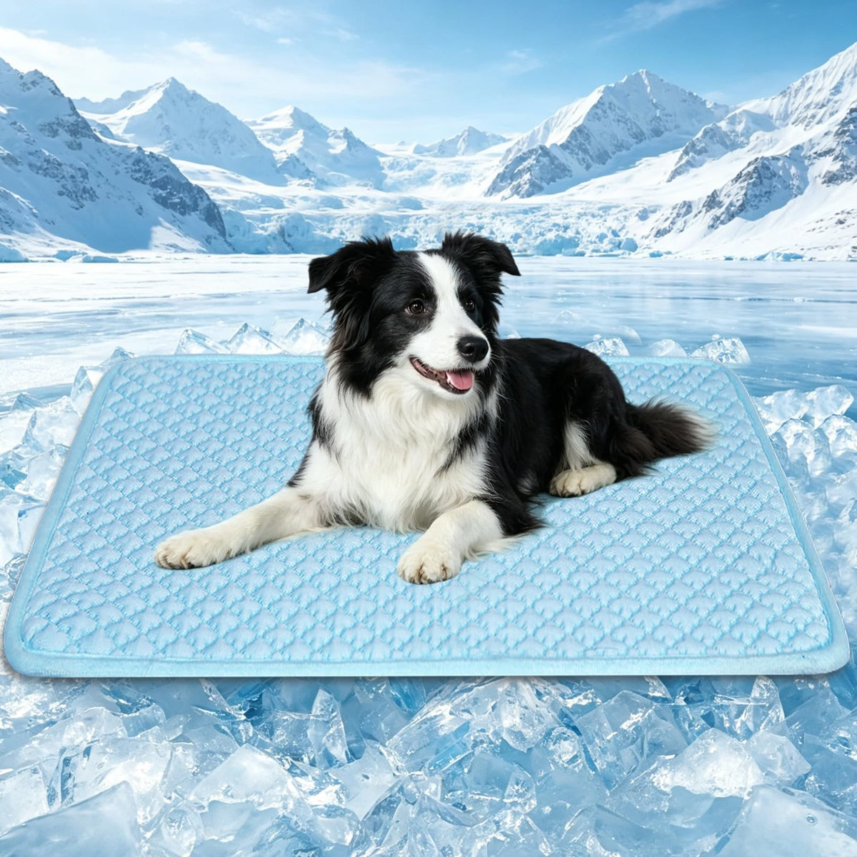 SOMOYA Pet Bed Mat in Medium (29.5x18.8 IN), Blue