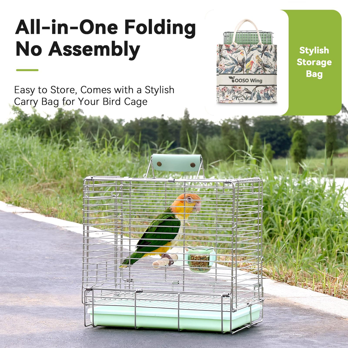 YOOSO WING Animal Cage in Green