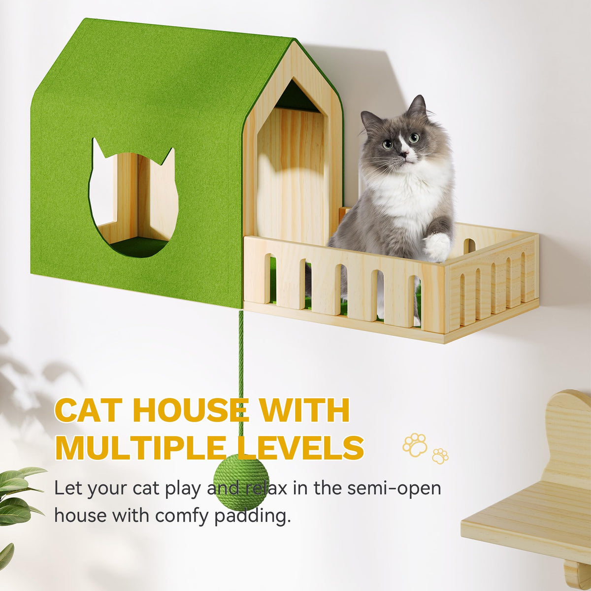 YITAHOME Pet Activity Structure in 1 piece, Cactus
