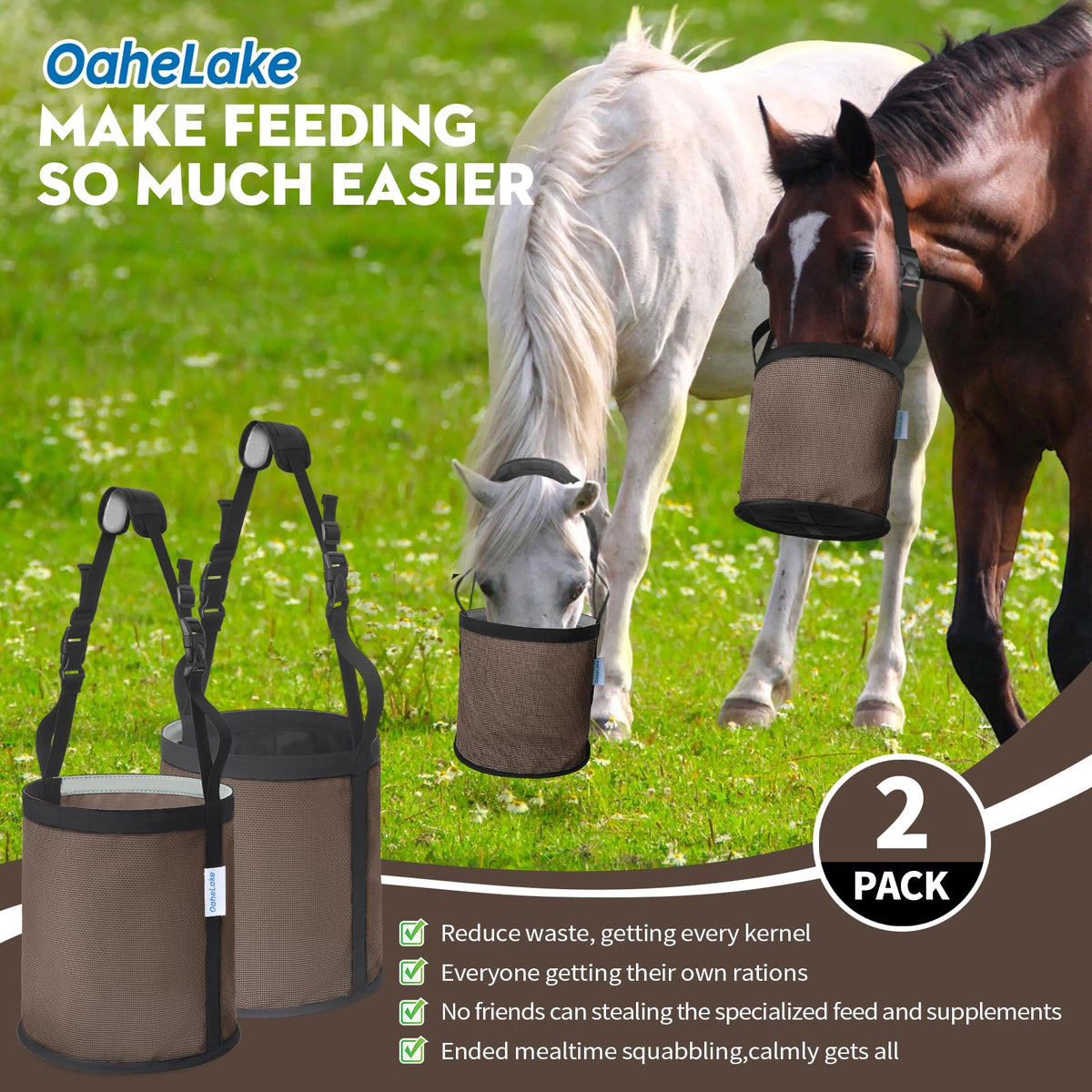 OAHELAKE Pet Supplies in Universal, 2 Pcs Camel