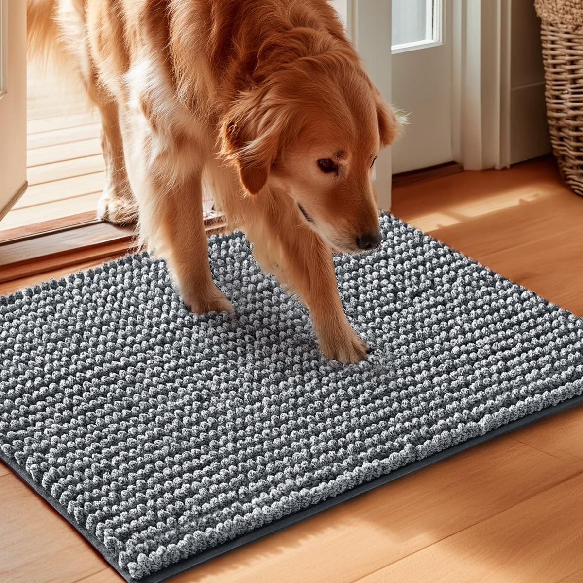 EHEYCIGA Pet Bed Mat in 24x16inch, Grey