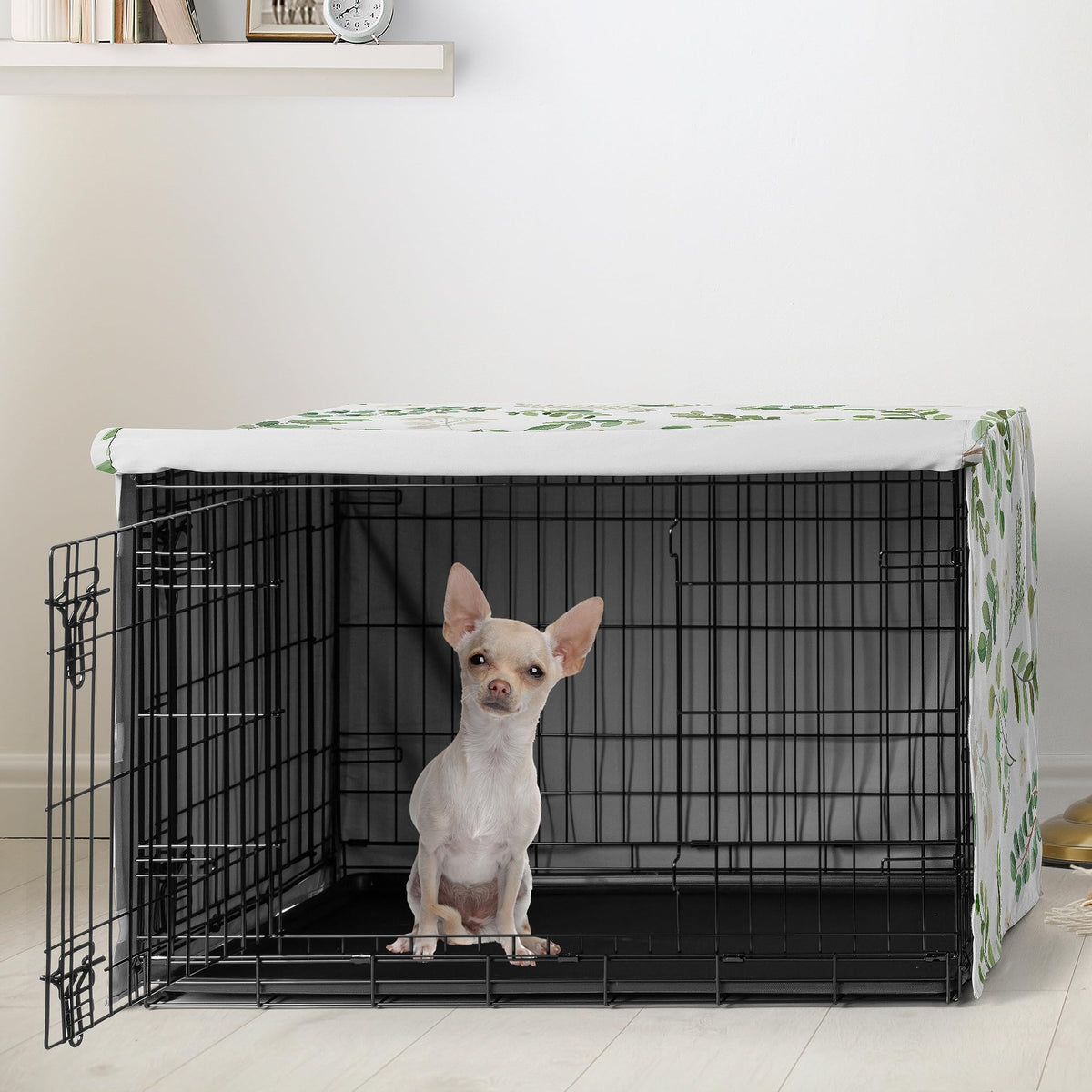 Sweet Jojo Designs Animal Cage in 24.0"L x 20.0"W x 18.5"H, Green Botanical