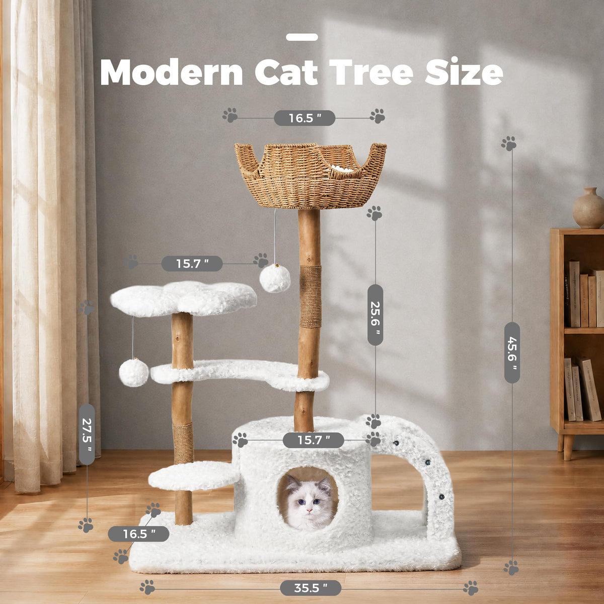 Easyego Pet Activity Structure in 45.6'', White