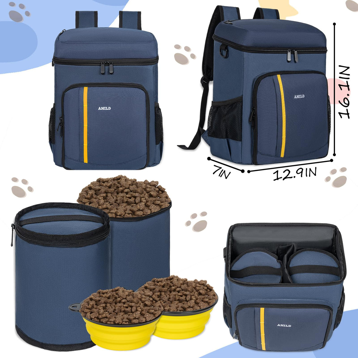 ANILD Animal Carrier in Dark Blue