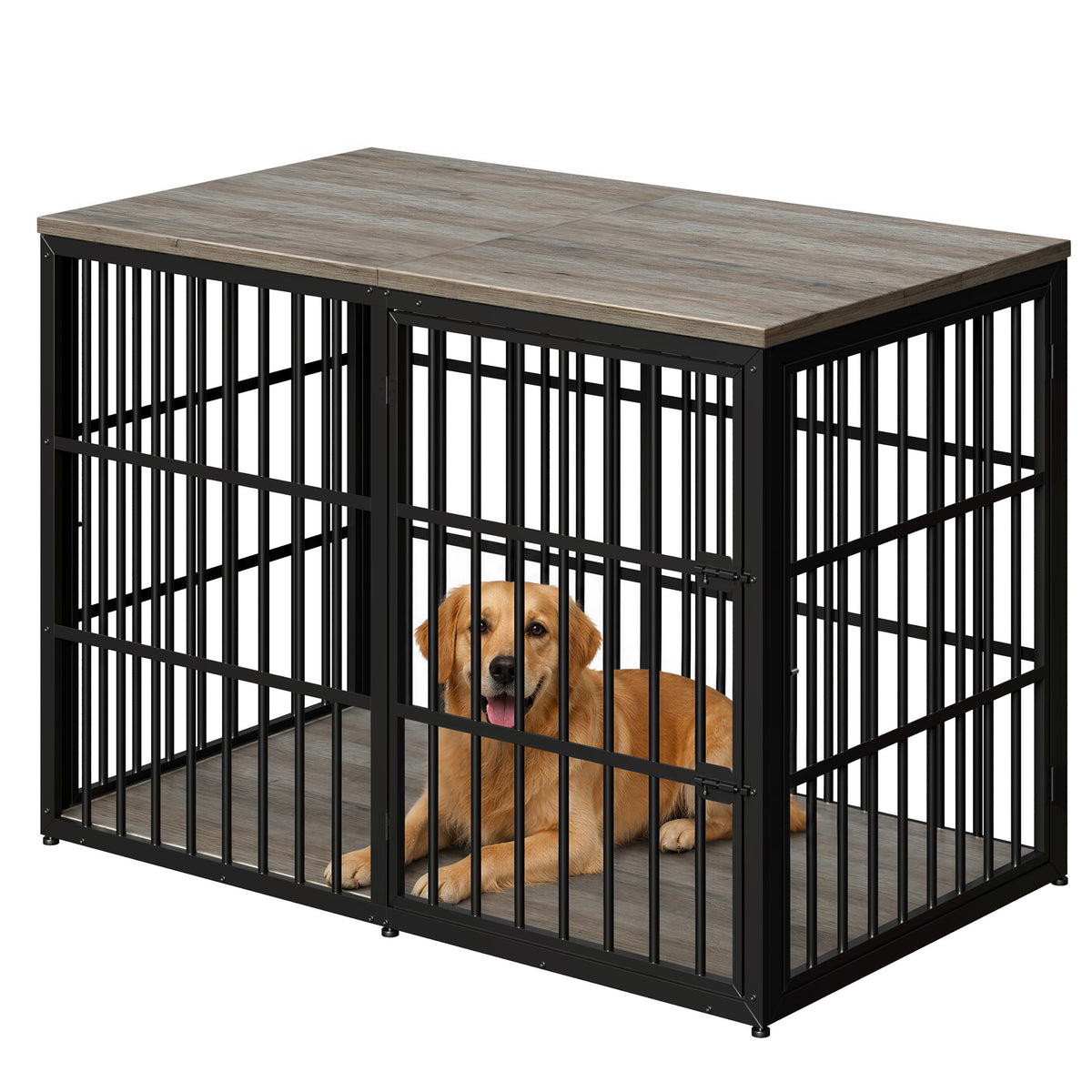 Lyromix Animal Cage in 53.9"L x 31.9"W x 37.2"H, Ancient gray