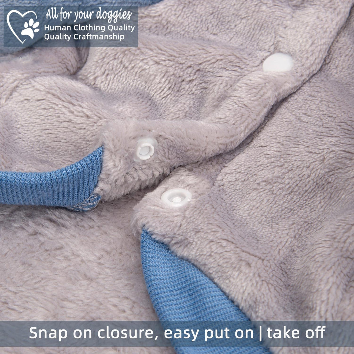 FABRICASTLE Pet Apparel in XX-Small, Lightgrey-Blue