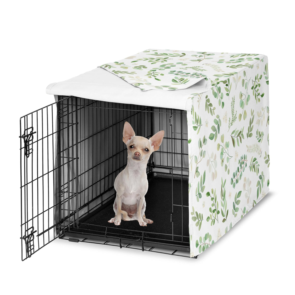 Sweet Jojo Designs Animal Cage in 24.0"L x 20.0"W x 18.5"H, Green Botanical