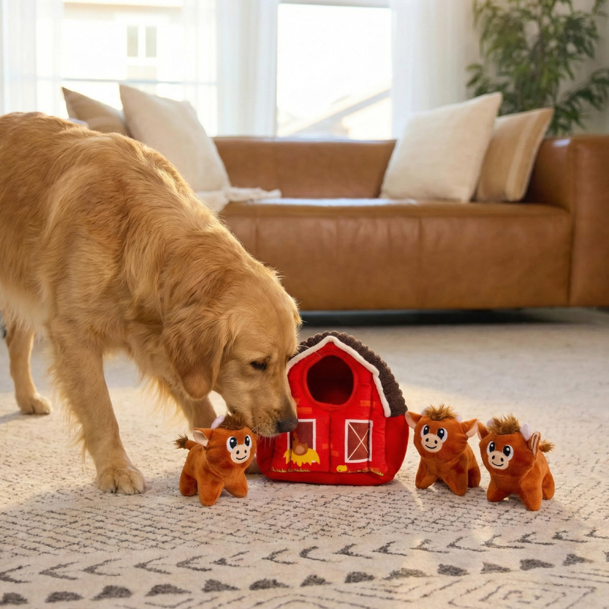 Outward Hound Pet Toy in Medium, Brown