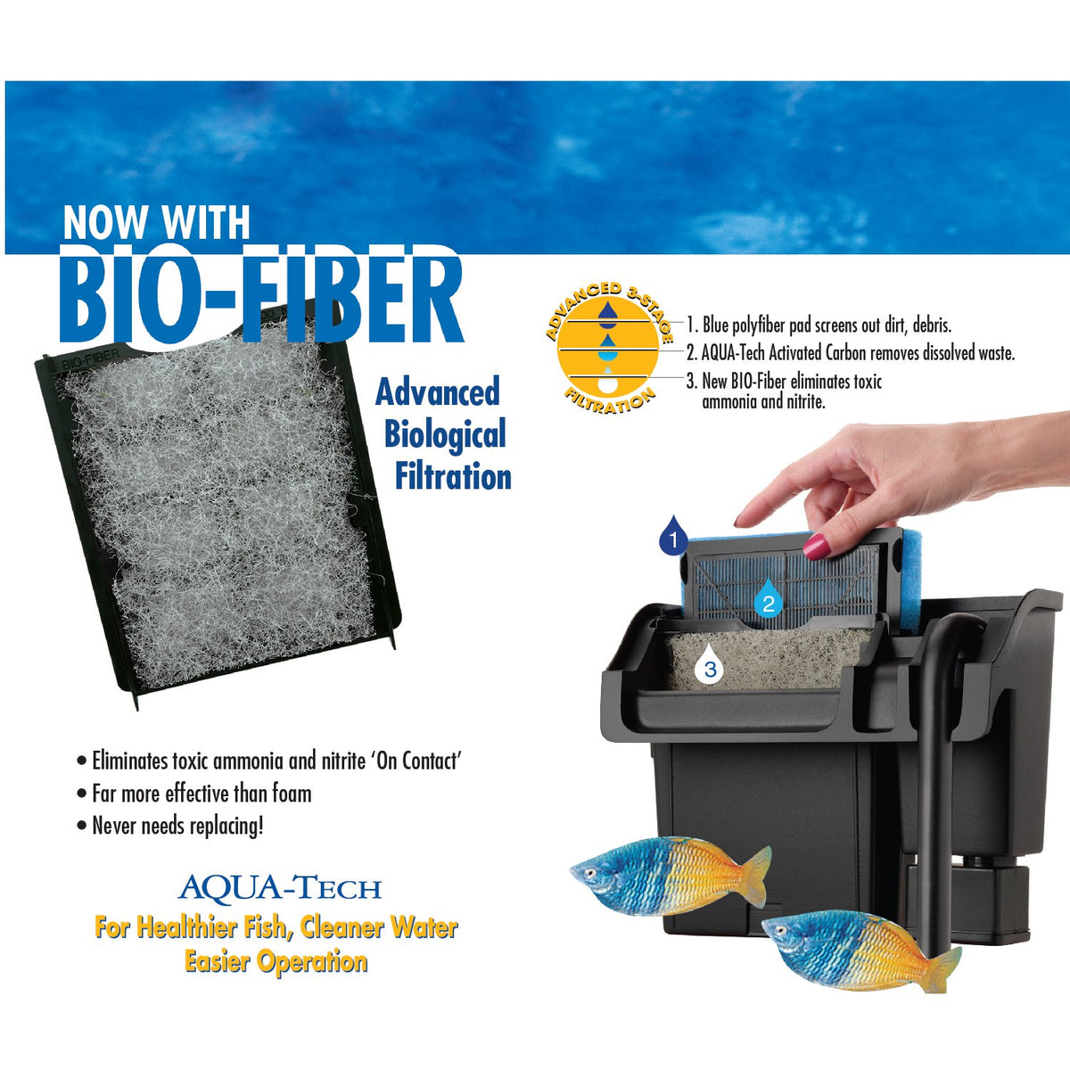 AQUA-TECH Aquarium Pond Water Treatment in 5 to 15 Gallon, Black