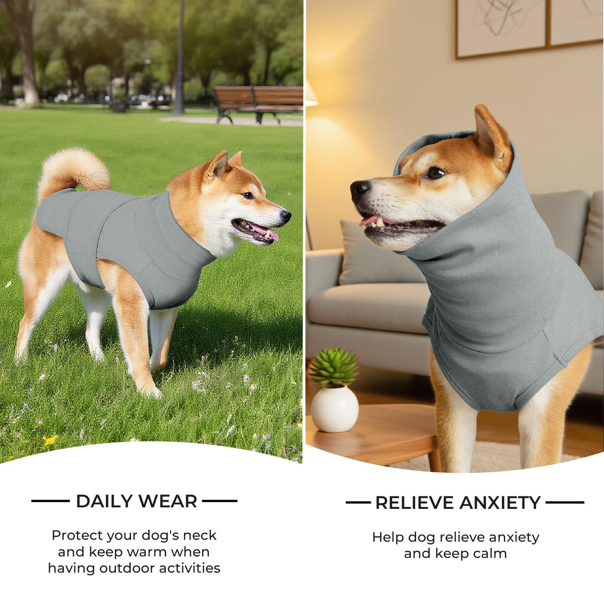 Haloumoning Pet Apparel in X-Small, Grey