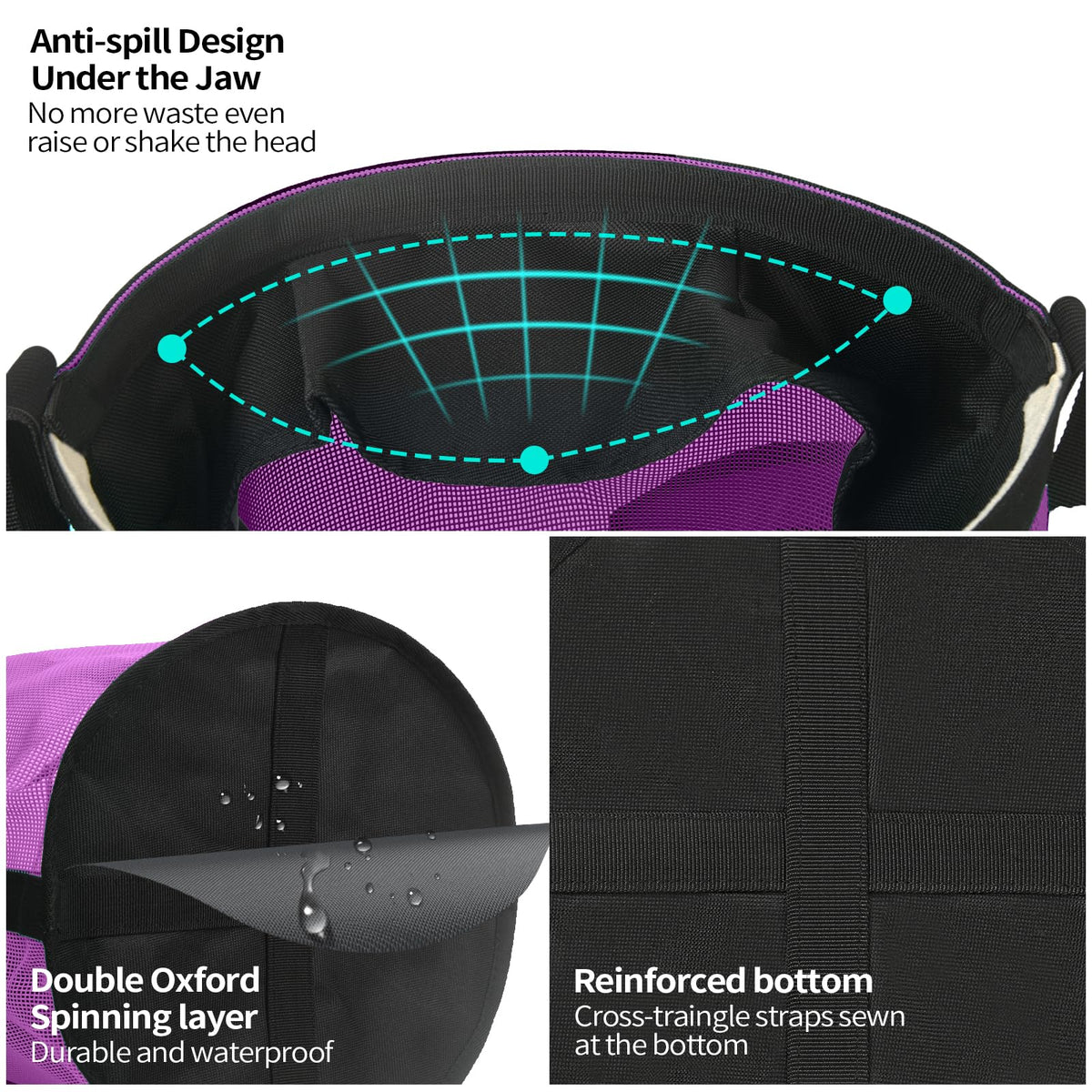 OAHELAKE Pet Supplies in Universal, 2 Pcs Purple