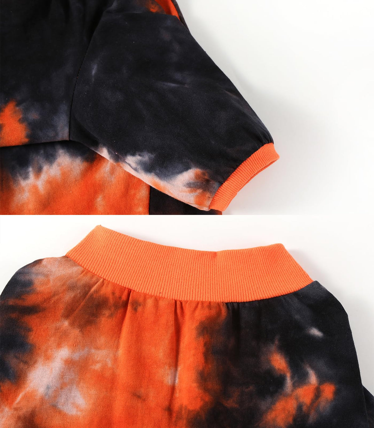 PriPre Pet Apparel in Large, Black Orange