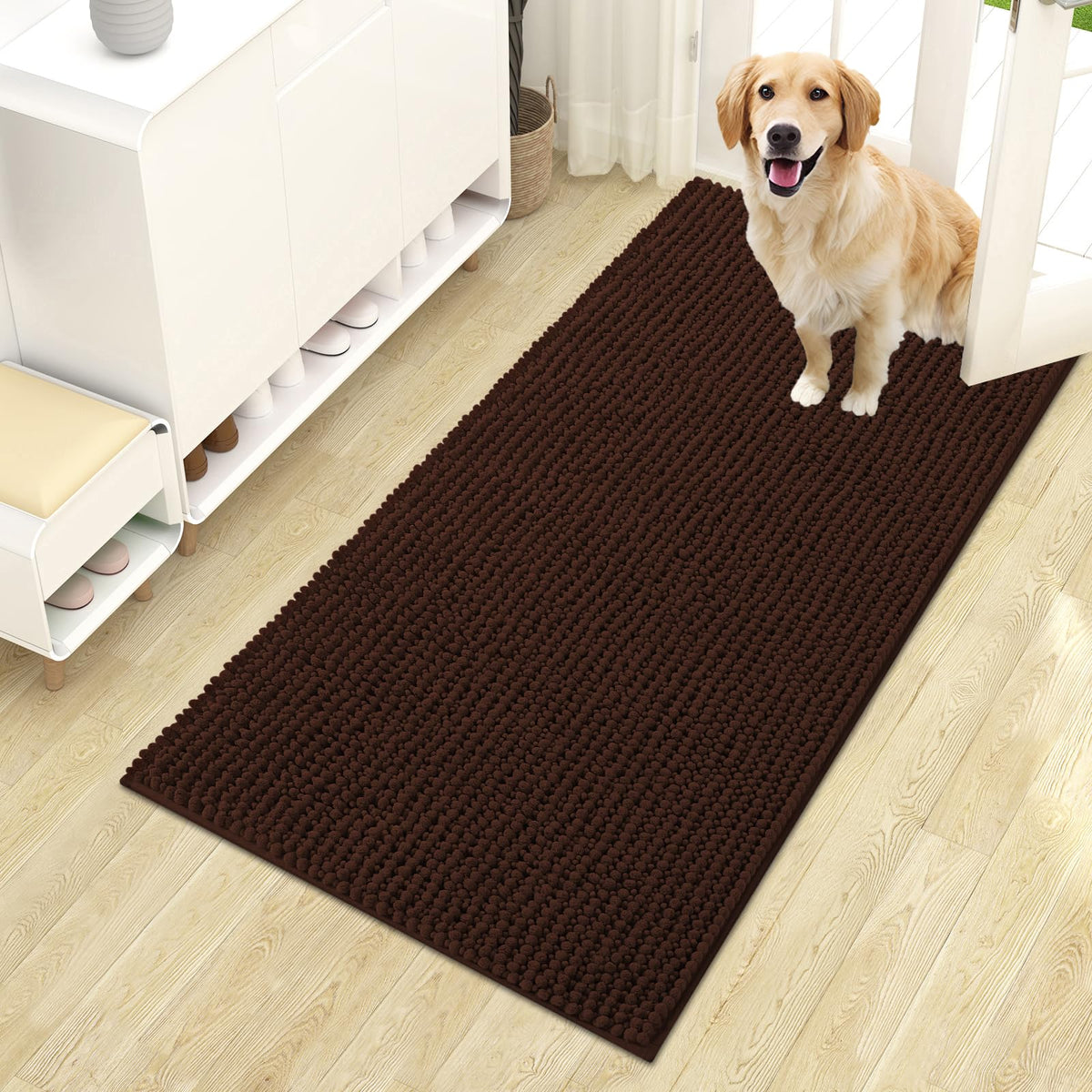 OLANLY Pet Bed Mat in 44" X 24", Brown