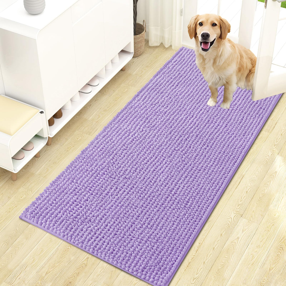 OLANLY Pet Bed Mat in 47" X 24", Lavender