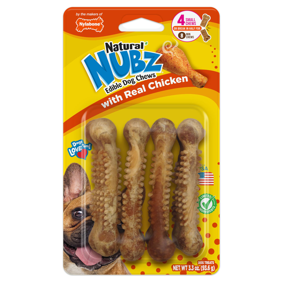 Nylabone Pet Food in 4 Count (Pack of 1), Brown