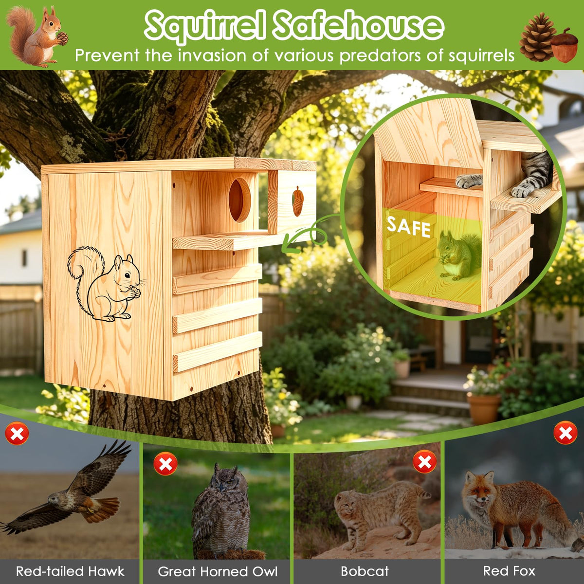 ONKO Animal Shelter in 14"6wide, Orange
